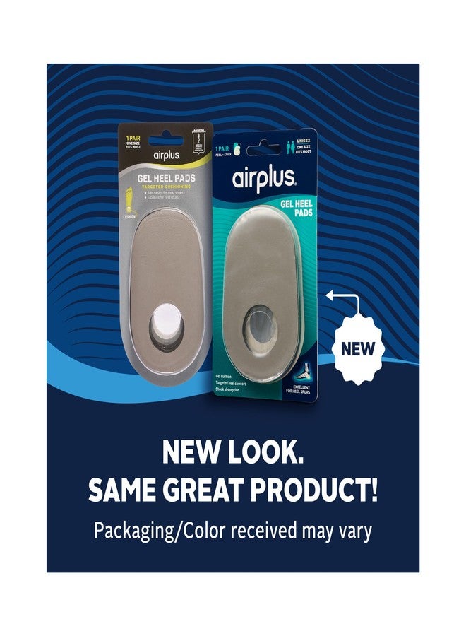 Airplus Gel Heel Pad - Shock-Absorbing, Moisture-Wicking Comfort Cushion, One Size, One Pair - Image 2